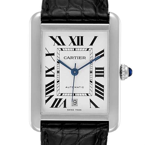 watches cartier mens|stainless steel cartier watch men's.